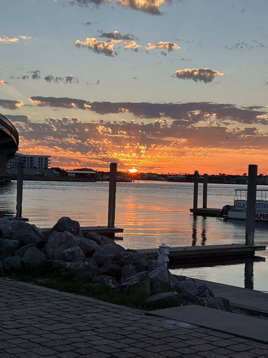 Sunset from Cobalt at Orange Beach. @spann @StephWVTM13