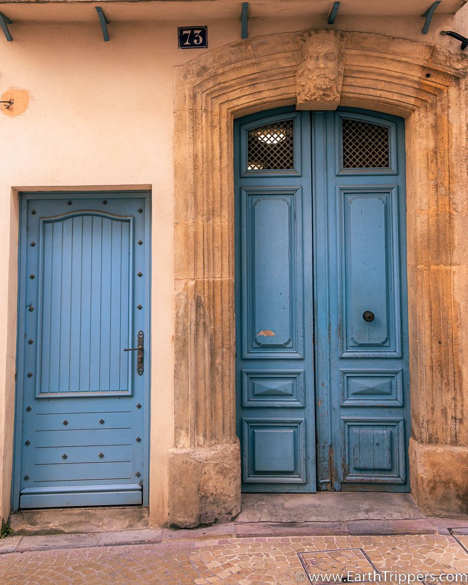 Tale of two doors in Narbonne, France. 

What’s up with the one on the left? 

Servant’s entrance?