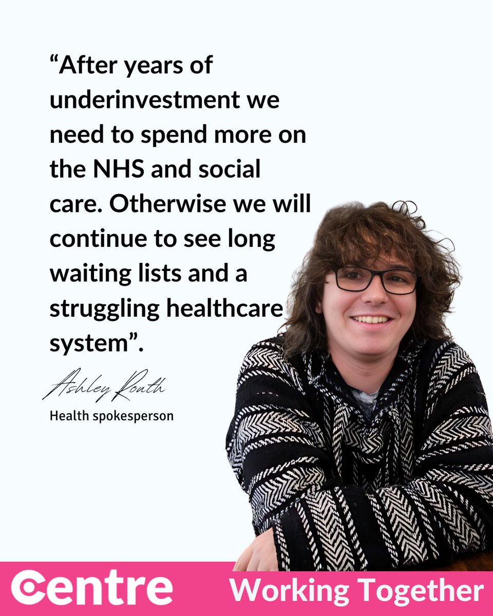 👩‍⚕️ Our NHS needs long term investment to reverse years of underinvestment. 🏥 If we don't invest we will continue to see high waiting lists and a struggling system. 🗨️ From our Health Spokesperson @AshRouth. Read our health policies here: centrethinktank.co.uk/health/