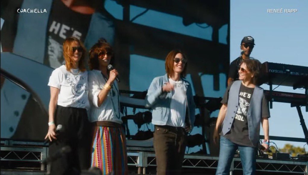 renee rap had the cast of tlw introduce her coachella set… i’ve never seen anything more iconic