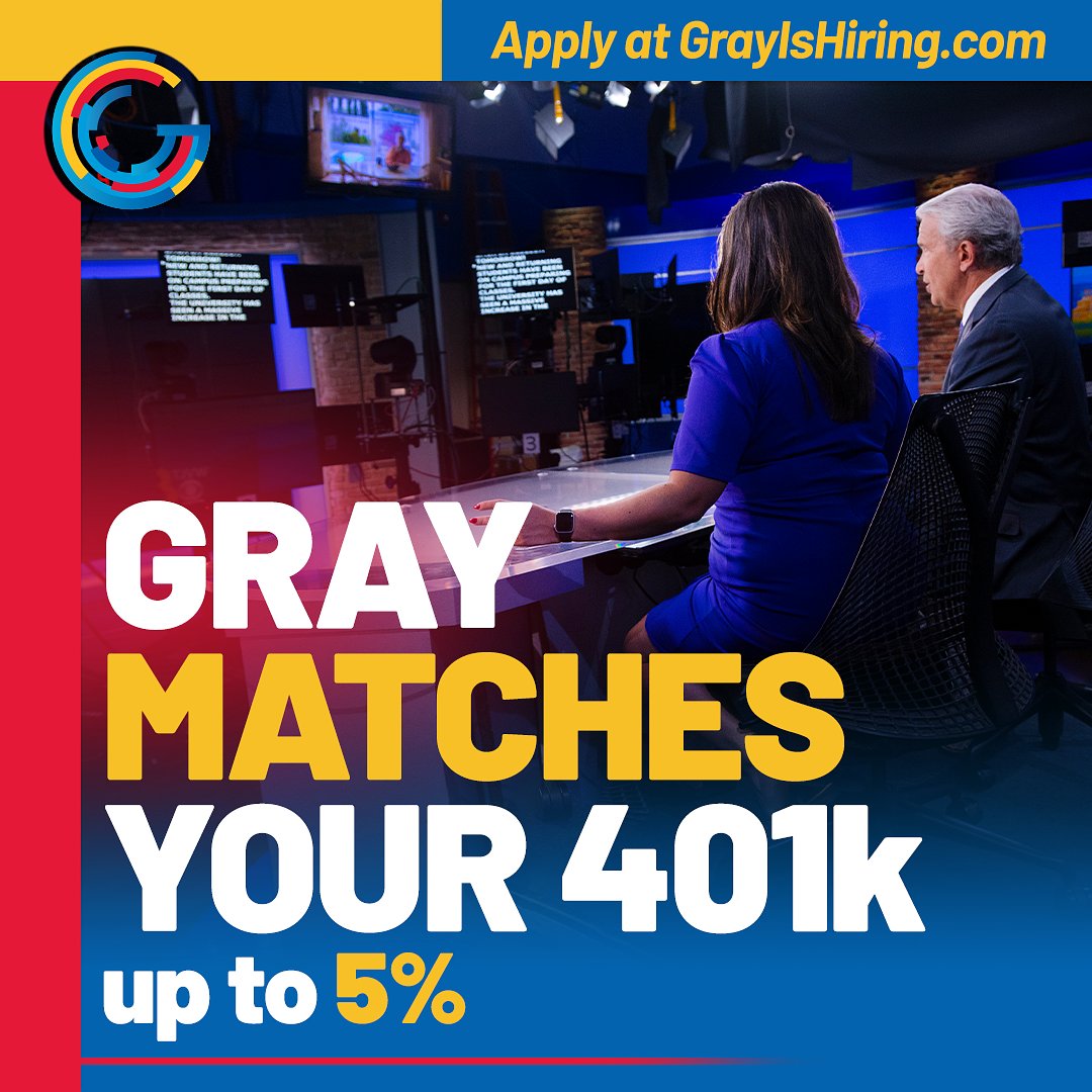 We are looking for news, engineering, sales and marketing employees to join our team.   Apply at gray.tv/careers #AMNewsers