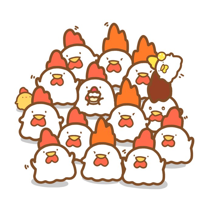 「chicken simple background」 illustration images(Latest)