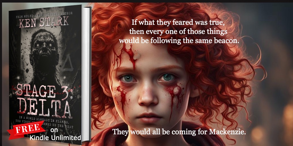 The undead things were changing. Evolving. Acting and reacting together in a kind of hive-mind. STAGE 3: DELTA. The latest in the Stage 3 series. mybook.to/stage3delta FREE on Kindle Unlimited #audiobooks #horror #WalkingDead #zombie #mustread #NewRelease #apocalypse