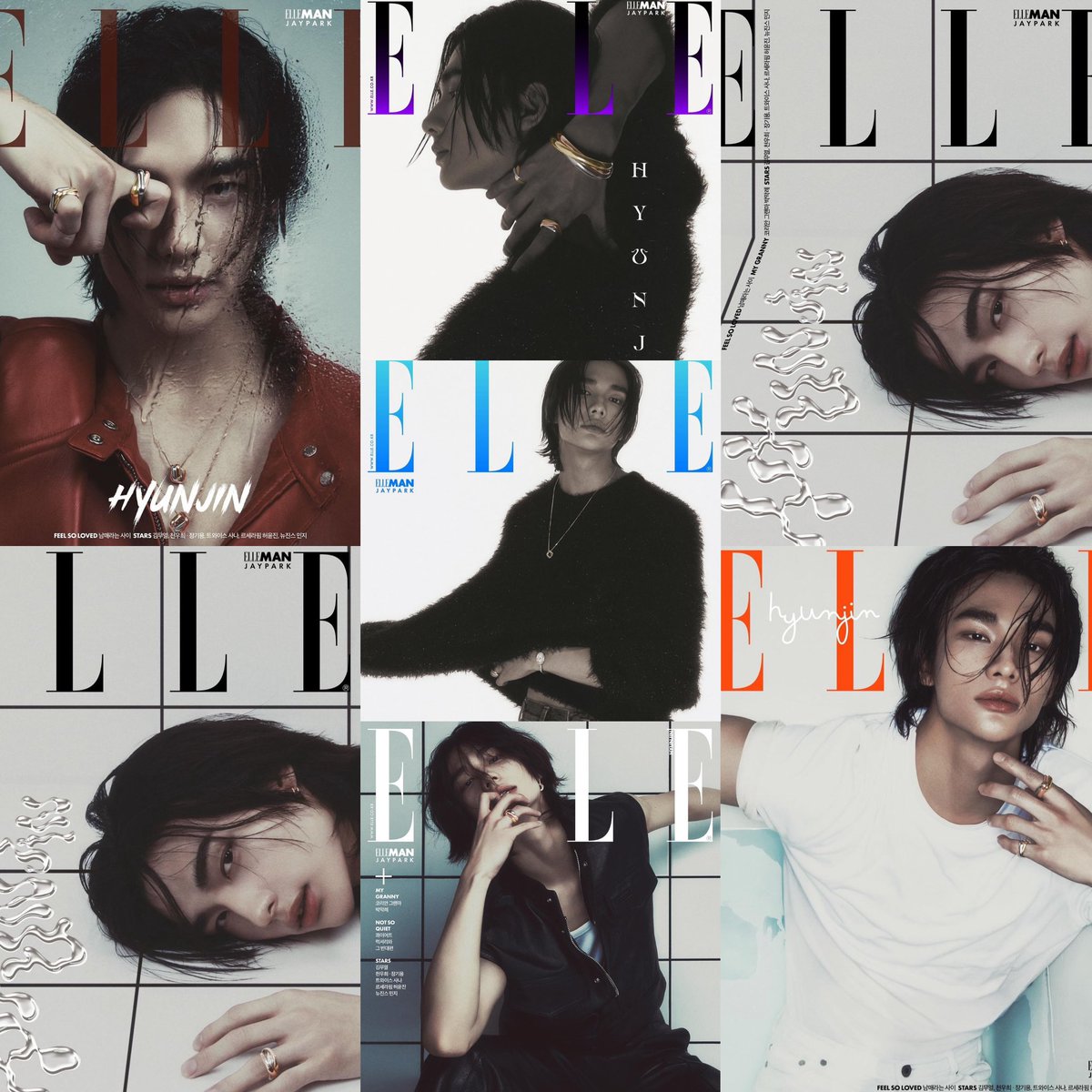 HYUNJIN HAS SIX COVERS FOR ELLE KOREA!!!!!!
#HYUNJINxCARTIER 
#HYUNJINxELLEKOREA 
@Cartier @Stray_Kids