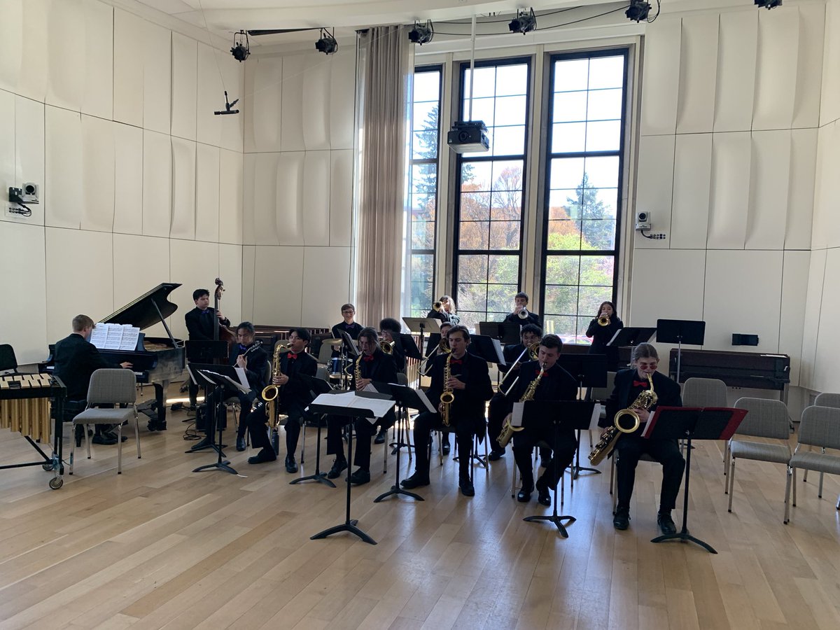 Congratulations to West Ottawa HS Jazz I for an Outstanding Day at MSU’S Regional Essentially Ellington Competition!

Jazz I took 2nd Place behind only Interlochen School for the Arts for their efforts, and Junior Thomas Tran was selected as Best Tenor Saxophonist!!!