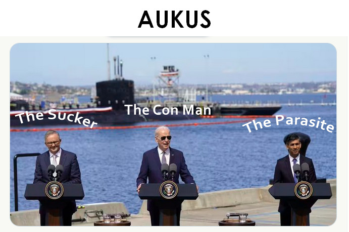 The greatest scam ever perpetrated on the Australian people. #AUKUS #AlboStinks