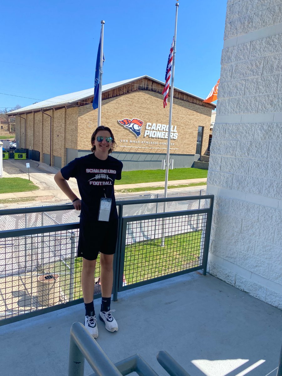 Jake Huffman (@jakehuffmanqb) on Twitter photo Thank you to <a href="/CoachHolleyCU/">Garren Holley</a> and <a href="/piofootball/">Carroll U Football</a> for having me out today! The campus is beautiful and I can’t wait to be back!
<a href="/SAXONPRIDEFBALL/">Schaumburg Football</a> <a href="/PrepRedzoneIL/">Prep Redzone Illinois</a> <a href="/grid_irons/">GridIrons</a> Thank you to <a href="/CoachHolleyCU/">Garren Holley</a> and <a href="/piofootball/">Carroll U Football</a> for having me out today! The campus is beautiful and I can’t wait to be back!
<a href="/SAXONPRIDEFBALL/">Schaumburg Football</a> <a href="/PrepRedzoneIL/">Prep Redzone Illinois</a> <a href="/grid_irons/">GridIrons</a>