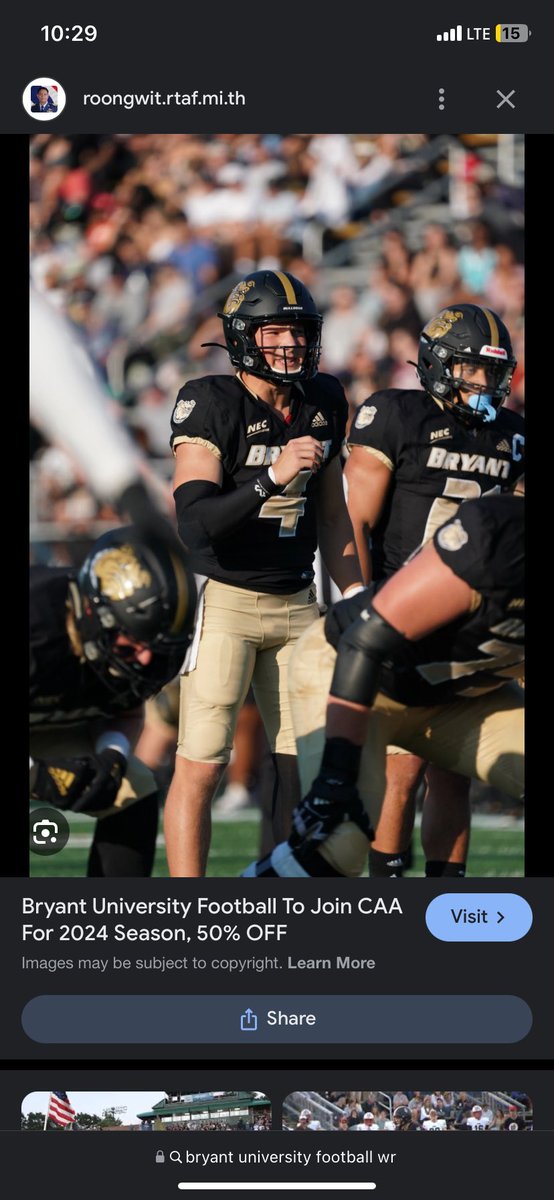 Blessed to receive a offer from Bryant university