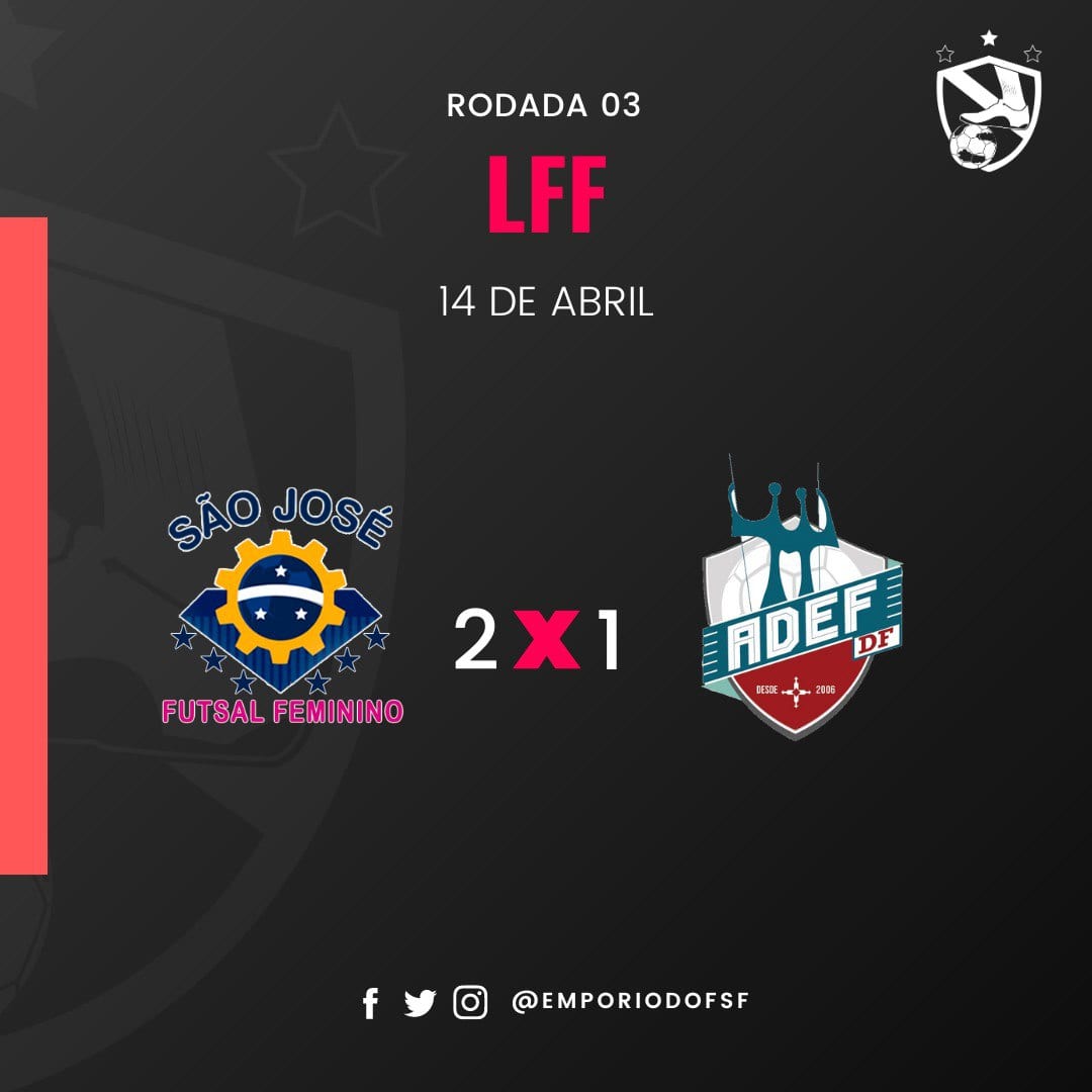 EmporiodoFSF's tweet photo. Em jogo válido pela terceira rodada, São José vence a equipe do ADEF com gols de Jana e Bebel, o gol do Adef foi marcado por Maria Clara. https://t.co/wXh67c4Rwu