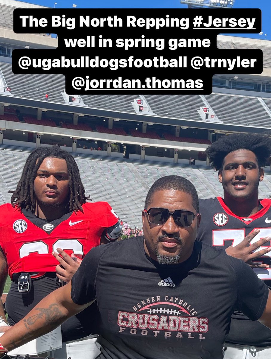 Came down to UGA to support my big fella @Nyiergbg who was getting some good reps and also got a chance to cheer for BigNorth rival Jordan Thomas. Coaches thanks for the hospitality @bccoachvito