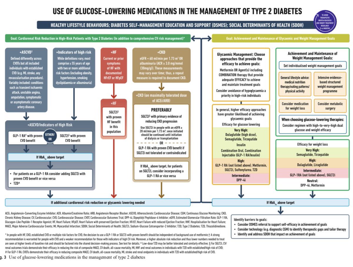 Per ADA guidelines, regardless of A1c, people with type 2 diabetes with high risk factors for or established ASCVD should be considered for SGLT-2 inhibitor/GLP-1 agonist therapy. Same goes for CKD & albuminuria on max tolerated ACEI/ARB. These are cardiometabolic meds!