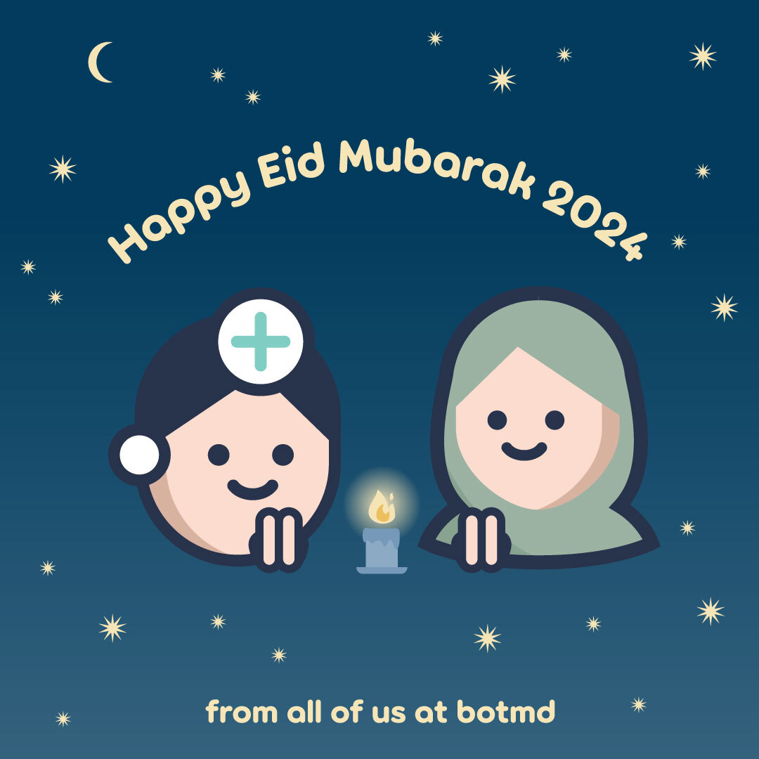 botmdio's tweet photo. Wishing all our doctors and nurses who celebrate a joyous Eid Mubarak! May the blessings of this Ramadan fill your lives with peace and happiness 👩🏻‍⚕️👨🏻‍⚕️🙏 https://t.co/dQClYq45lx
