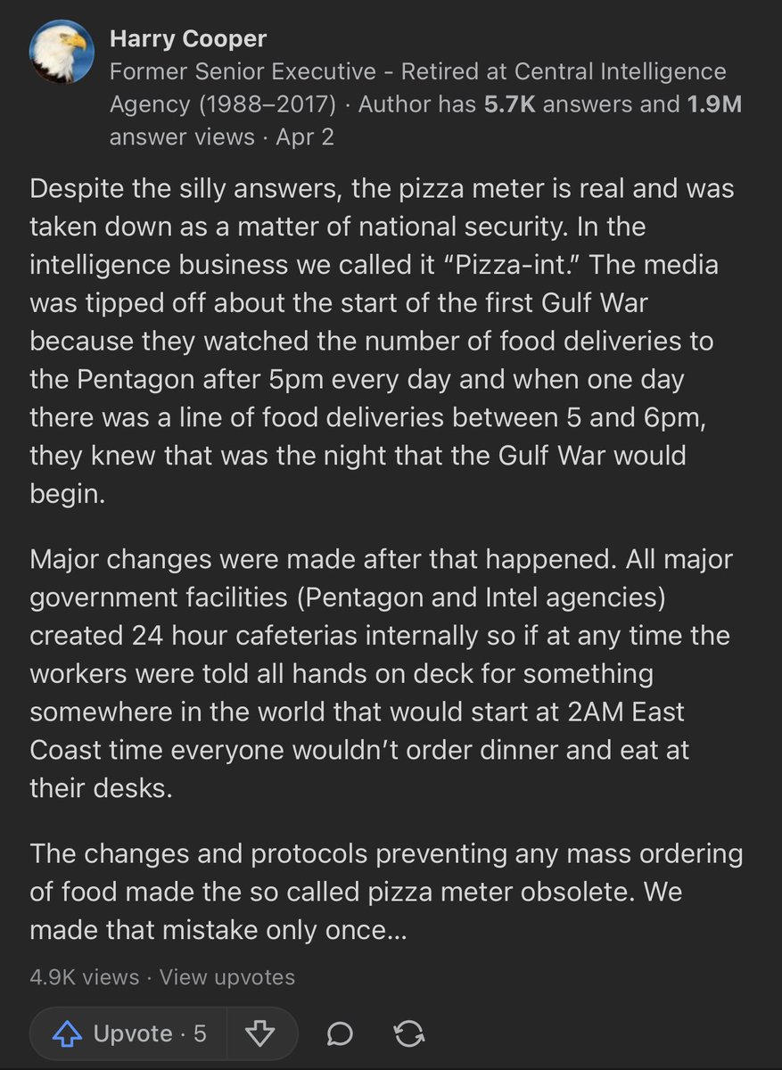 Seeing as the Pentagon had the Pizza Meter redacted from Wikipedia, it is now incumbent upon us to make the Gay Bar Gauge a thing