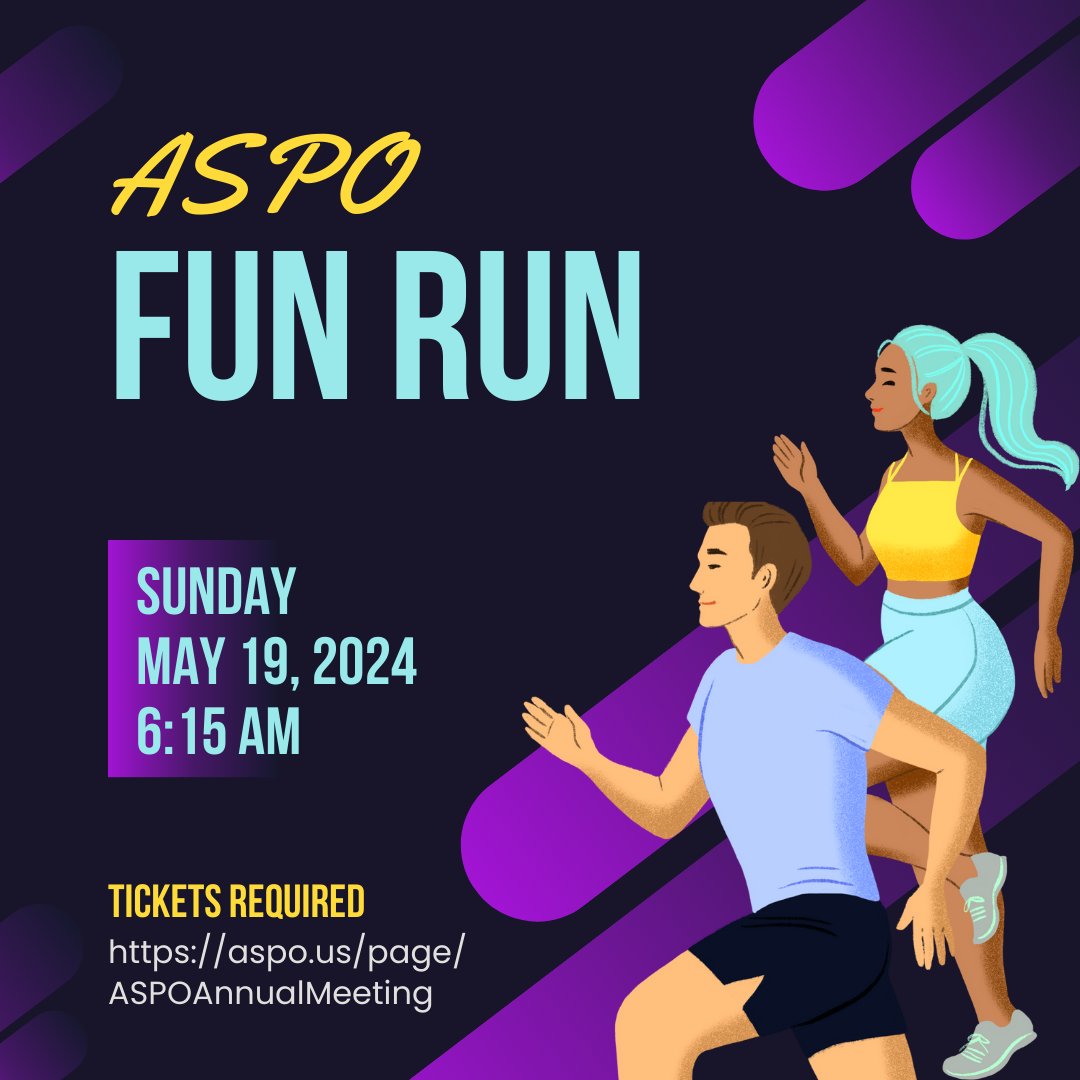 Don't forget to sign up for the ASPO Fun Run at #COSM2024❕ #ASPO #ASPO2024 #PEDSOTO