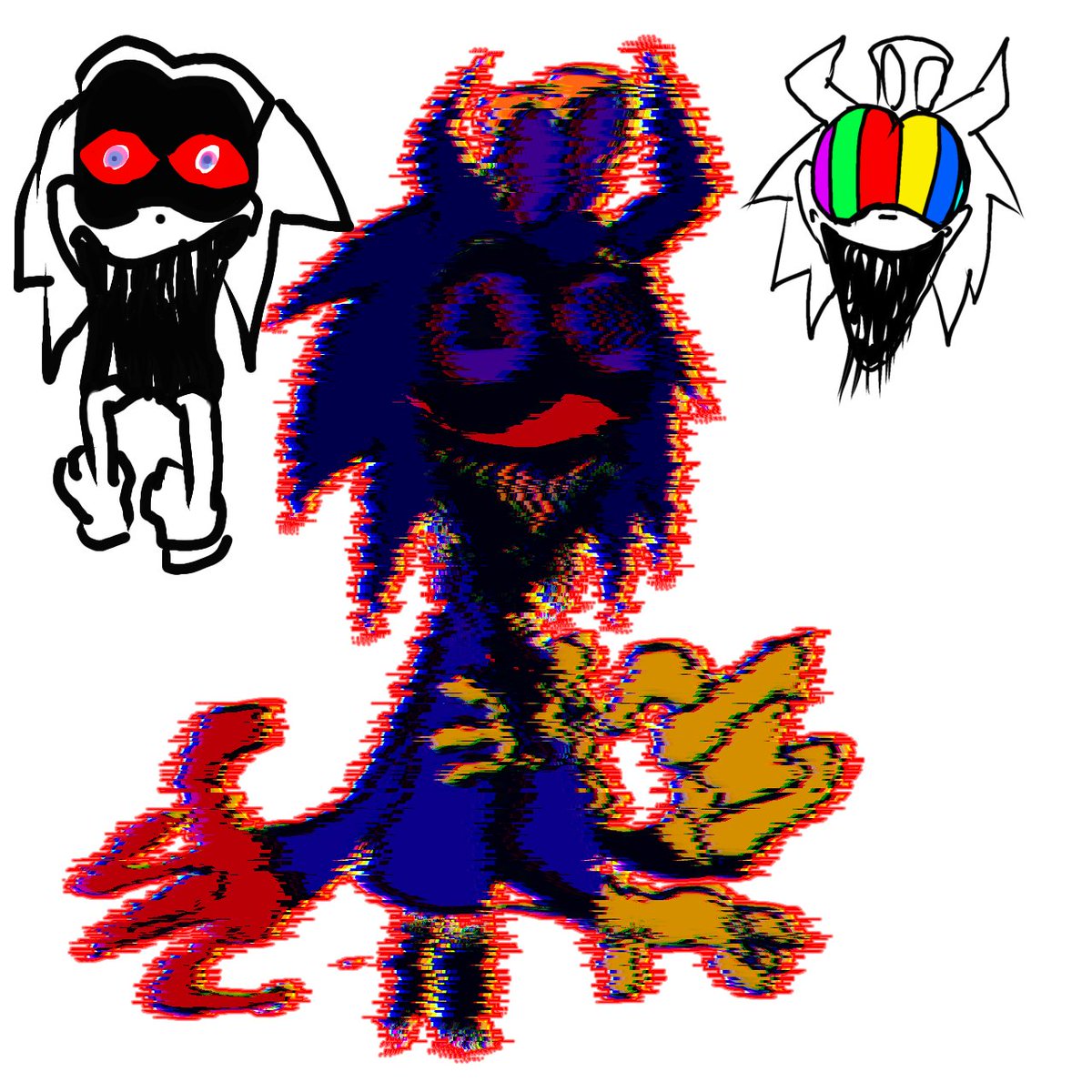 Hola aquí esta mi oc

X-willie/X-2009:es un exe muy fino que que no para de sonreir siempre tortura sus víctimas mediante interferencias de tv mientras se ríe como un spicopata el no es ni bueno ni malo es solo es el y su decion