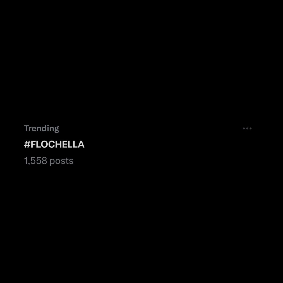 #FLOCHELLA is currently trending on Twitter with over 1,500 tweets.🚨