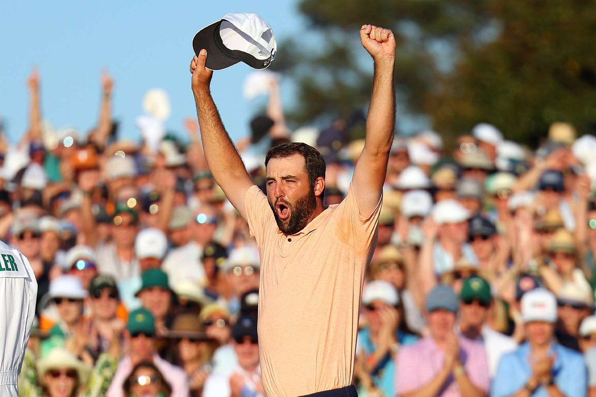 altairsports's tweet photo. Scottie Scheffler wins by 4 shots, captures second green jacket https://t.co/gq4WOTxGeg