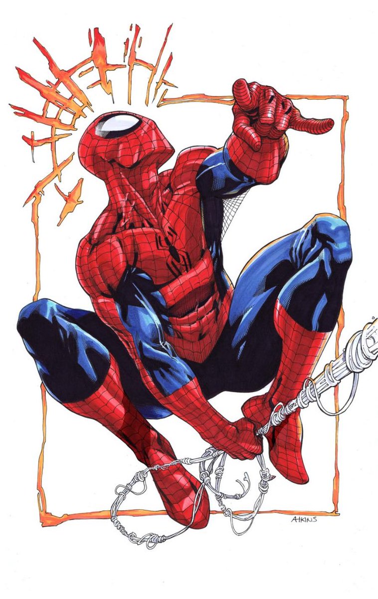 The Amazing Spider-Man
Art by @RobertAtkinsArt 
#SpiderMan #comicbookart
