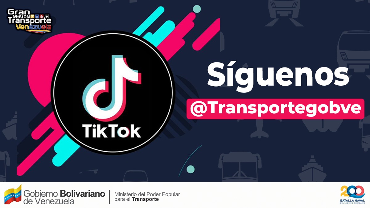 ¿Quieres conocer más de la Gran Misión Transporte Venezuela en su día a día? ¡Entonces interactúa con nosotros en TikTok!