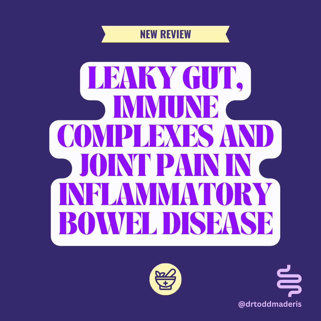 [NEW REVIEW] Leaky Gut, Immune Complexes and Joint Pain in Inflammatory Bowel Disease #Leakygutsyndrome is characterized by inflammation in the intestinal barrier that allows bacteria in the intestine to enter the bloodstream. Once in the bloodstream, the bacteria trigger an