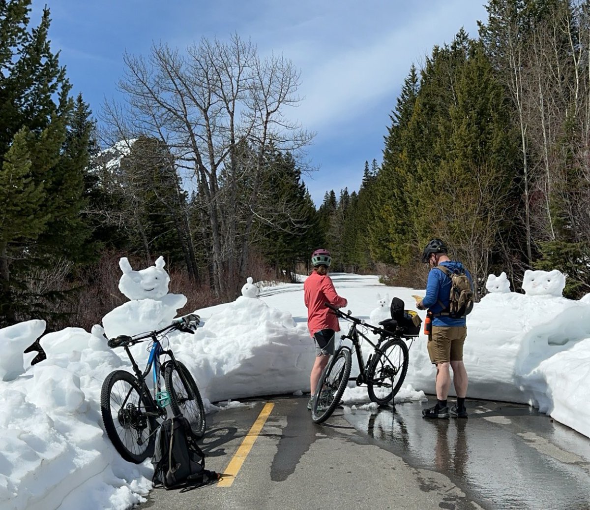 Got almost 26 miles of pedaling in today on Going to the Sun Road in #GlacierNationalPark. #Montana #biking