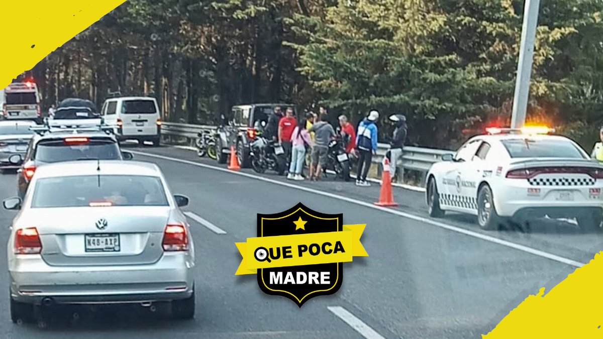 🙄🏍 OTRO ACCIDENTE DE #BIKERS EN LA MÉX - CUERNAVACA 🚨 Esta tarde, y como ya es costumbre, se reporta otro accidente de varios #Bikers sobre la autopista México-#Cuernavaca, kilómetro 38, antes de llegar al parador Parres, en dirección #CDMX, se presume que este hecho vial se…