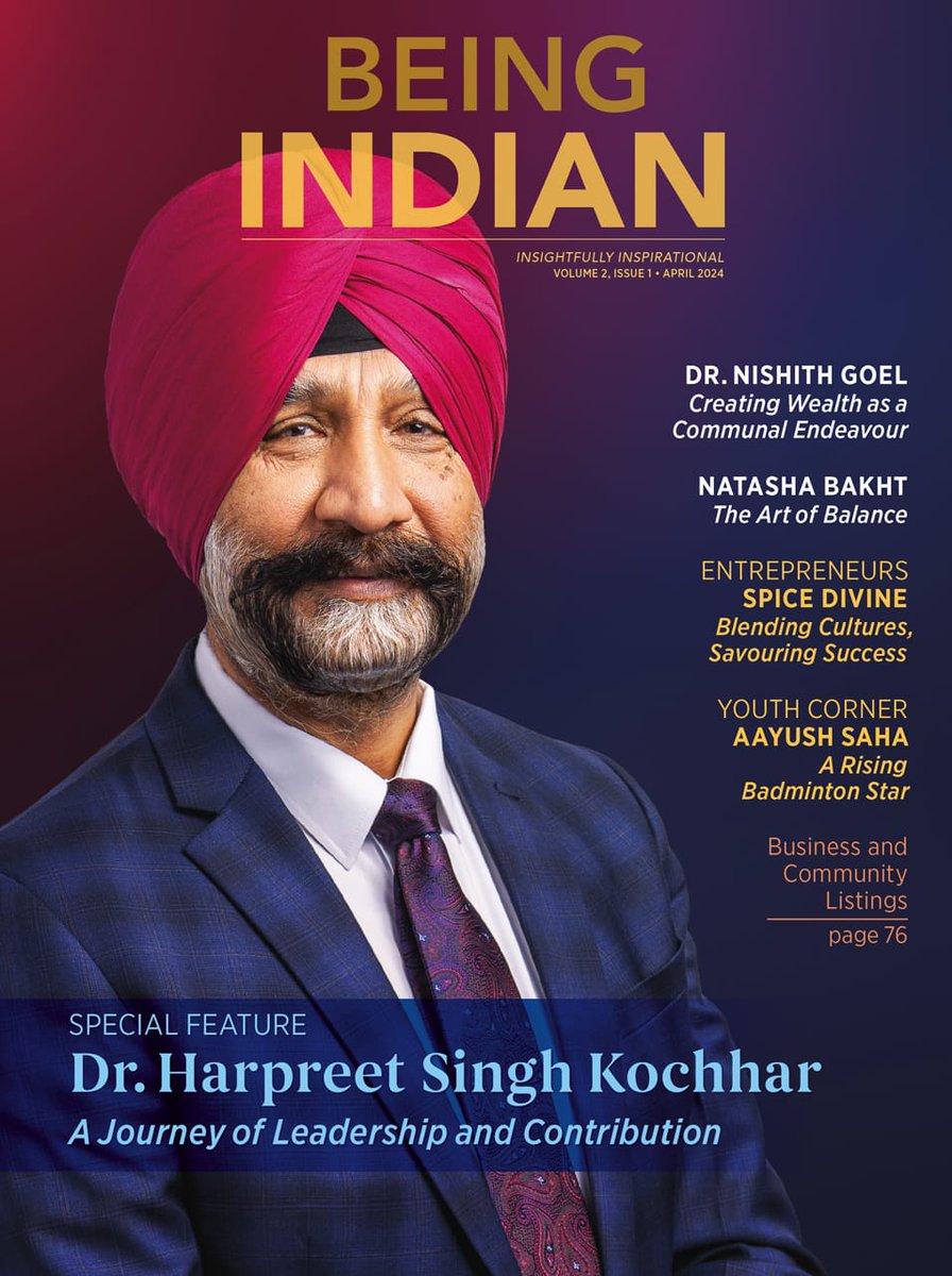 Exciting news! The latest edition of BeingIndian is here, and it's packed with vibrant stories.A heartfelt thank you to our readers and business community for your unwavering support. Grabyour  copy of the magazine at any SouthAsianGrocery. Happy Vaisakhi & Sikh Heritage Month!