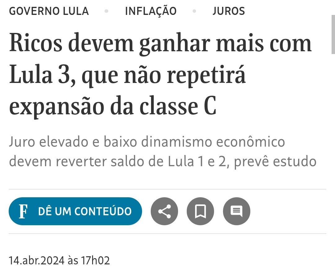 Lula governa para os neoliberais e liberais da Faria Lima.