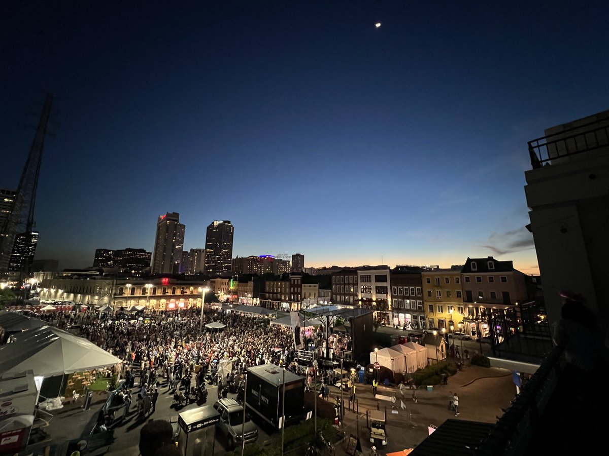 Sunset over another amazing French Quarter Fest! Hear all the sets we broadcasted from this year's festival for the next two weeks on our 2-week archive at wwoz.org/listen/archive. And see more photos from the last four days at wwoz.org/blog/1043981!