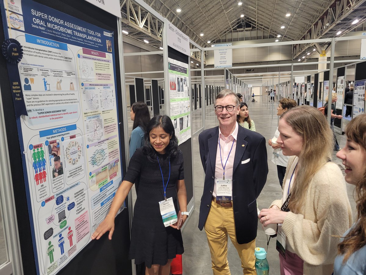 Adelaide Dental School Research🦷📚📝👨🏽🎓 (@researchads) on Twitter photo Thrilled to celebrate <a href="/SoniaNath9/">Sonia Nath</a> for clinching 1st place at the prestigious IADR Hatton Senior Competition! This award recognizes excellence in dental research by early-career investigators. #IADR2024 #dentalresearch #HattonAward Thrilled to celebrate <a href="/SoniaNath9/">Sonia Nath</a> for clinching 1st place at the prestigious IADR Hatton Senior Competition! This award recognizes excellence in dental research by early-career investigators. #IADR2024 #dentalresearch #HattonAward