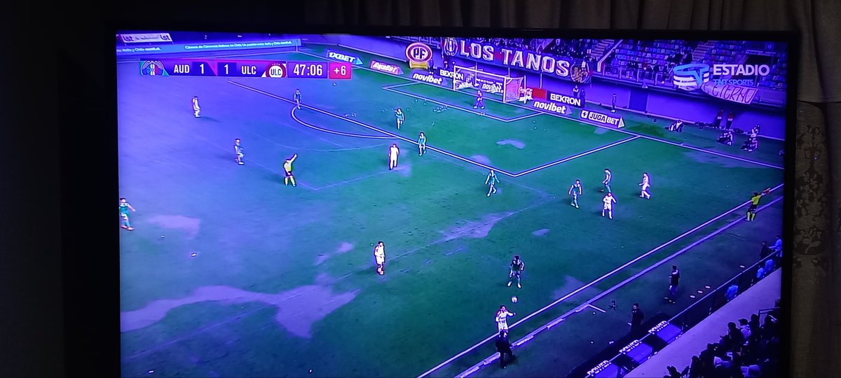 romazaca's tweet photo. @audaxitaliano @TNTSportsCL #MatchdayDomingo impresentable el pasto sintético del estadio bicentenario la florida. La @anfp debiera pronunciarse. https://t.co/15A9Y8zNNh
