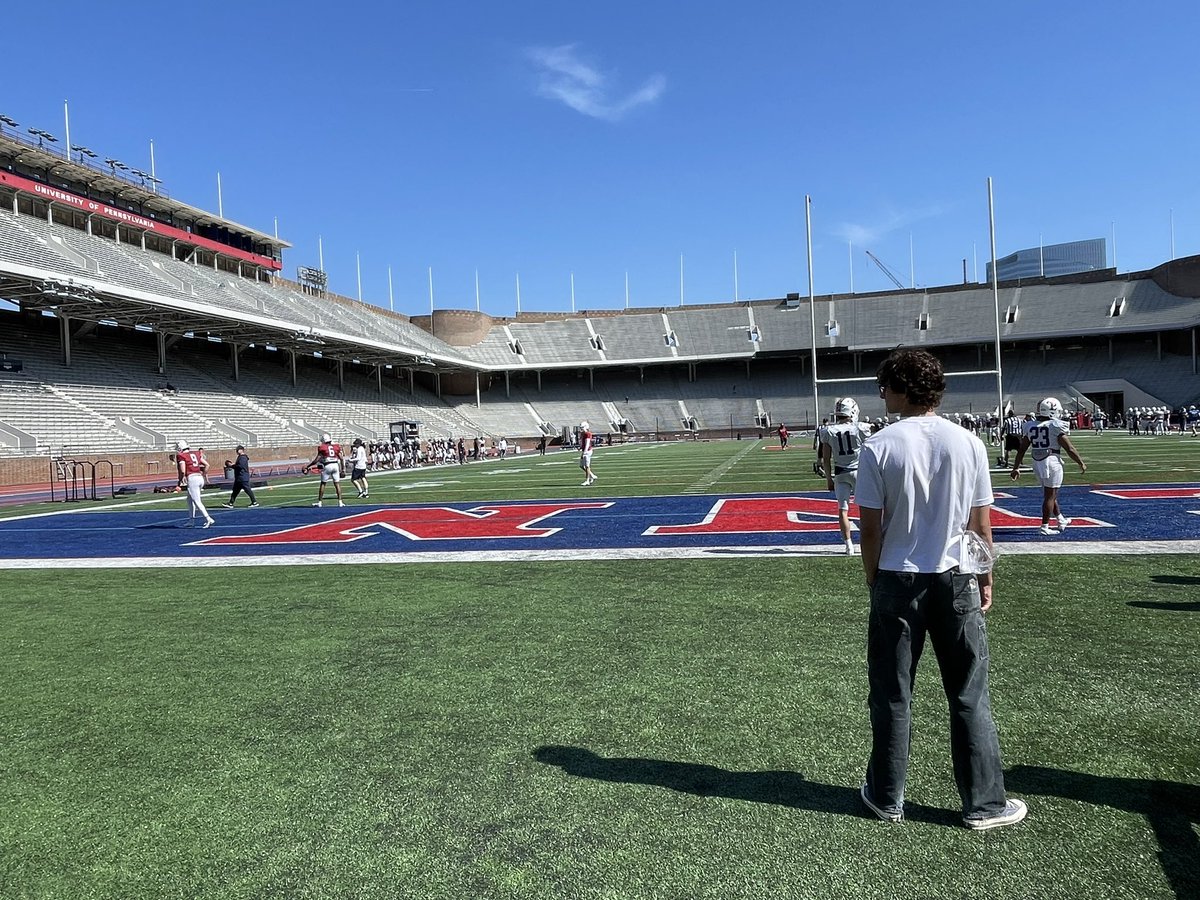 Had a great time at UPENN today for a spring practice! Thank you @CoachDupont and @PennFB for the hospitality! 

@CoachPriore @Greg_Chimera @heathhinton42 @wes_schroeder @Granville_FB