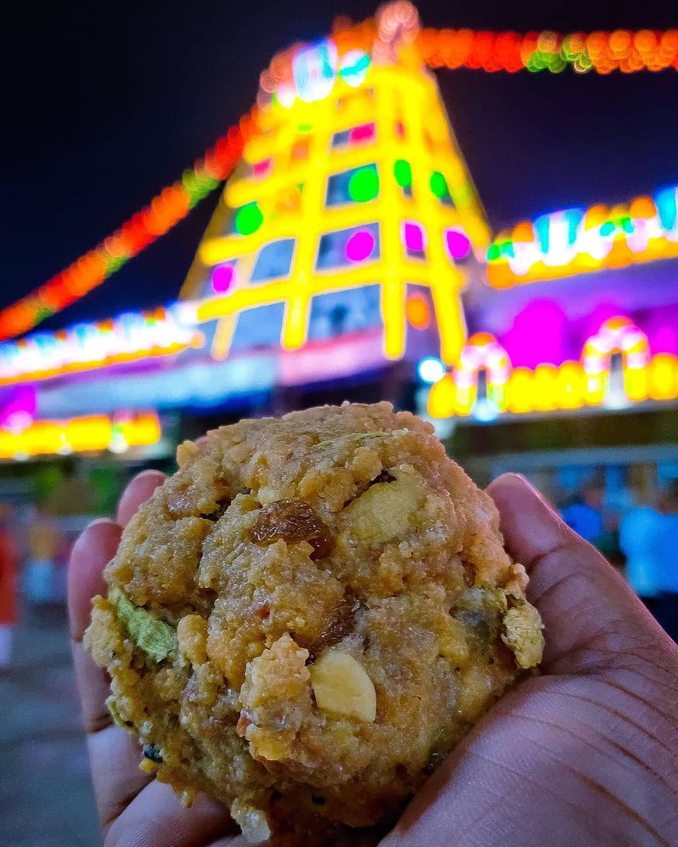 Do you know? 12 Divine Prasadam of our Sanatan Mandirs. 1)Tirupati Balaji Laddu Andhra Pradesh.