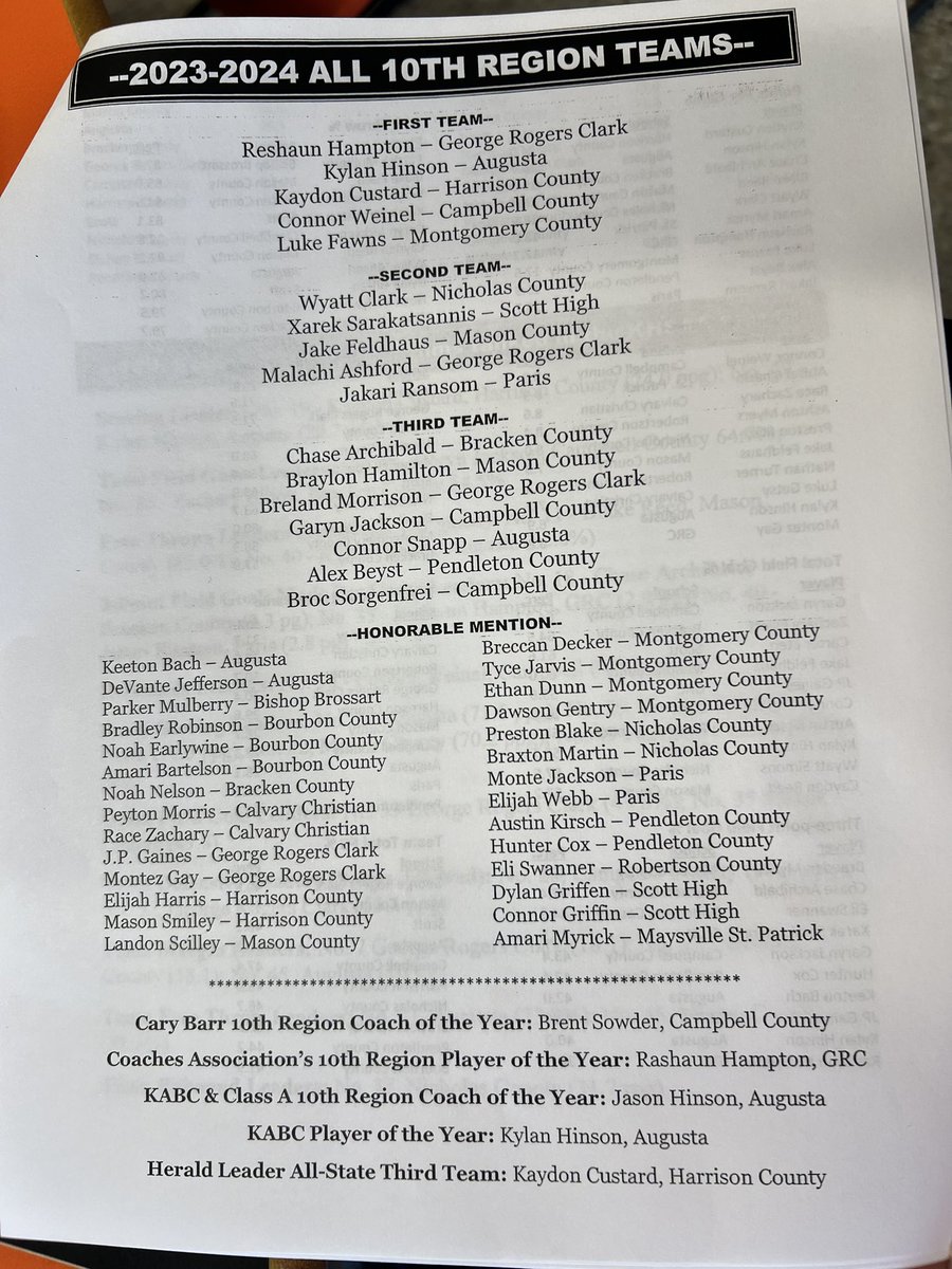 sansas31's tweet photo. Congratulations to Xarek Sarakatsannis Boy’s 10th Region Basketball Teams Awards @sarakatsannis @Scotteaglebball https://t.co/9svQM7J7P9