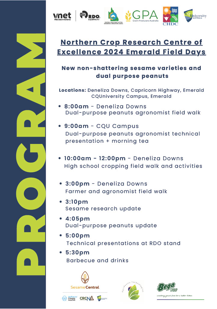 Richard Weston (@richardweston_1) on Twitter photo Field day this week in Emerald CQ 🇦🇺 see trials of dual purpose peanuts and we will be harvesting sesame on the day <a href="/VnetPrecisionAg/">VNET Precision Farming</a> <a href="/RDOequipmentAU/">RDO Equipment Australia</a> <a href="/CQU/">CQUniversity</a> <a href="/AgriFuturesAU/">AgriFutures Australia</a> Field day this week in Emerald CQ 🇦🇺 see trials of dual purpose peanuts and we will be harvesting sesame on the day <a href="/VnetPrecisionAg/">VNET Precision Farming</a> <a href="/RDOequipmentAU/">RDO Equipment Australia</a> <a href="/CQU/">CQUniversity</a> <a href="/AgriFuturesAU/">AgriFutures Australia</a>