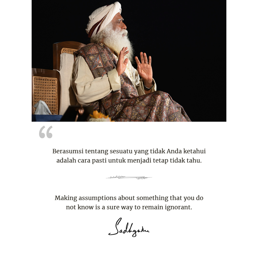 #kutipanharianSadhguru #SadhguruQuotes #SadhguruWisdom #DailyWisdom