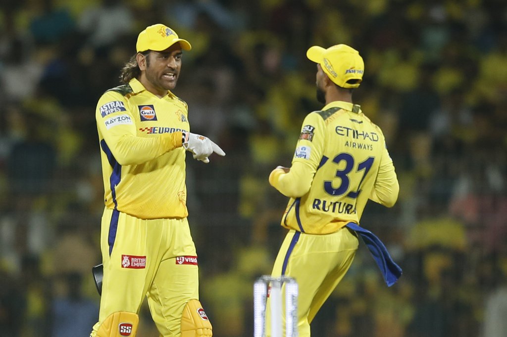 The young wicketkeeper scoring those three sixes helped us a lot, that proved to be the difference. - Ruturaj Gaikwad 💛 #MIvCSK #WhistlePodu #Dhoni 📸 IPL/BCCI