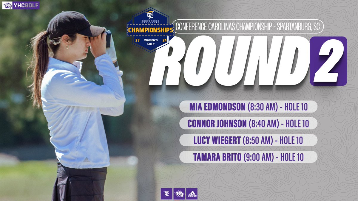 YHC_Golf's tweet photo. At the end of Round 1 of the @ConfCarolinas Women's Golf Championship, Tamara Brito sits in a tie for 6th individually. Day 2 is tomorrow! https://t.co/PSnlpcEeb3