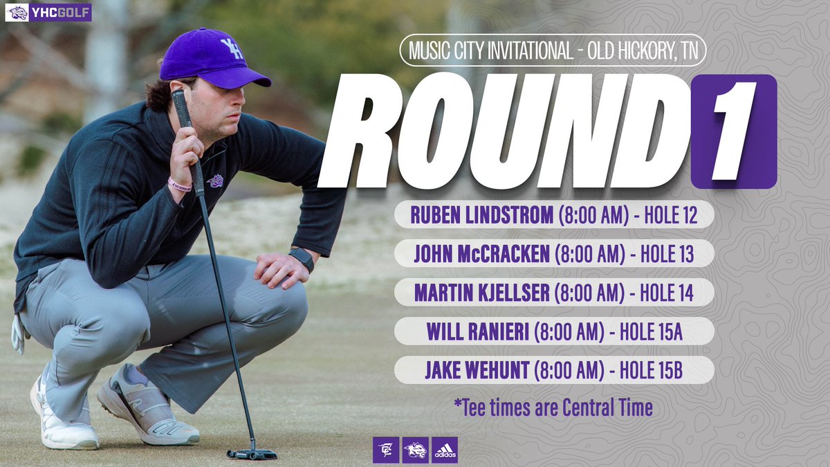 YHC_Golf's tweet photo. The YHC Men's Golf team is in the Music City this week! Round 1 of the Music City Invite starts tomorrow at the Hermitage GC on the General's Retreat Course in Old Hickory, TN. https://t.co/se2w3j3ikO