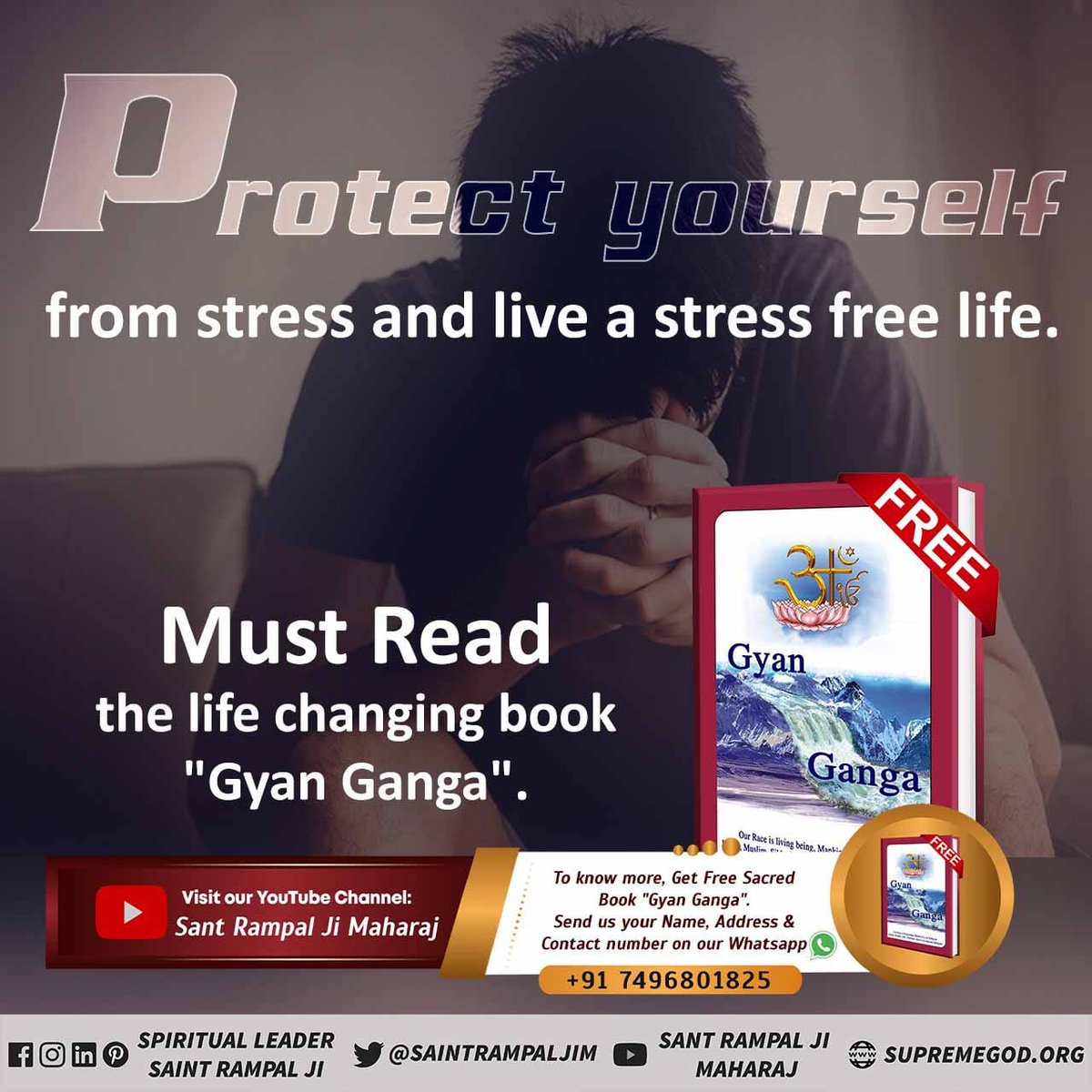 #GodMorningMonday🏞🏞 Prote rotect yourself from stress and live a stress free life. 📚Must read spiritual book 'Gyan - Ganga'.📖📖
