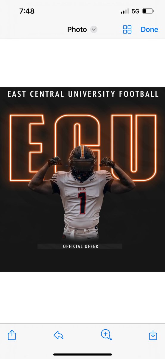 #AGTG Blessed to receive my first offer from East Central University @coachjohnking @CoachBVOdom @longviewgameday
