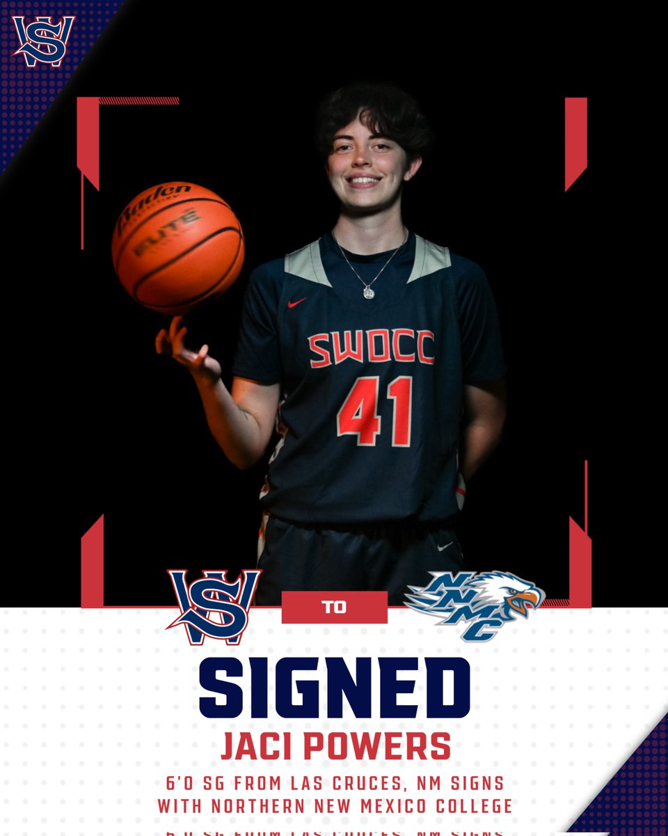 swocclakersWBB's tweet photo. ✏️🚨 Congratulations to Jaci Powers on signing with Northern New Mexico College! 
Jaci finished her career as a Laker, scoring 638pts, grabbing 328rebs, and assisting on 104 shots.

#GoLakers #SWOCC #SWOCCwbb #swoccbasketball #NWAC #oncealakeralwaysalaker https://t.co/KdCZaWfq5j