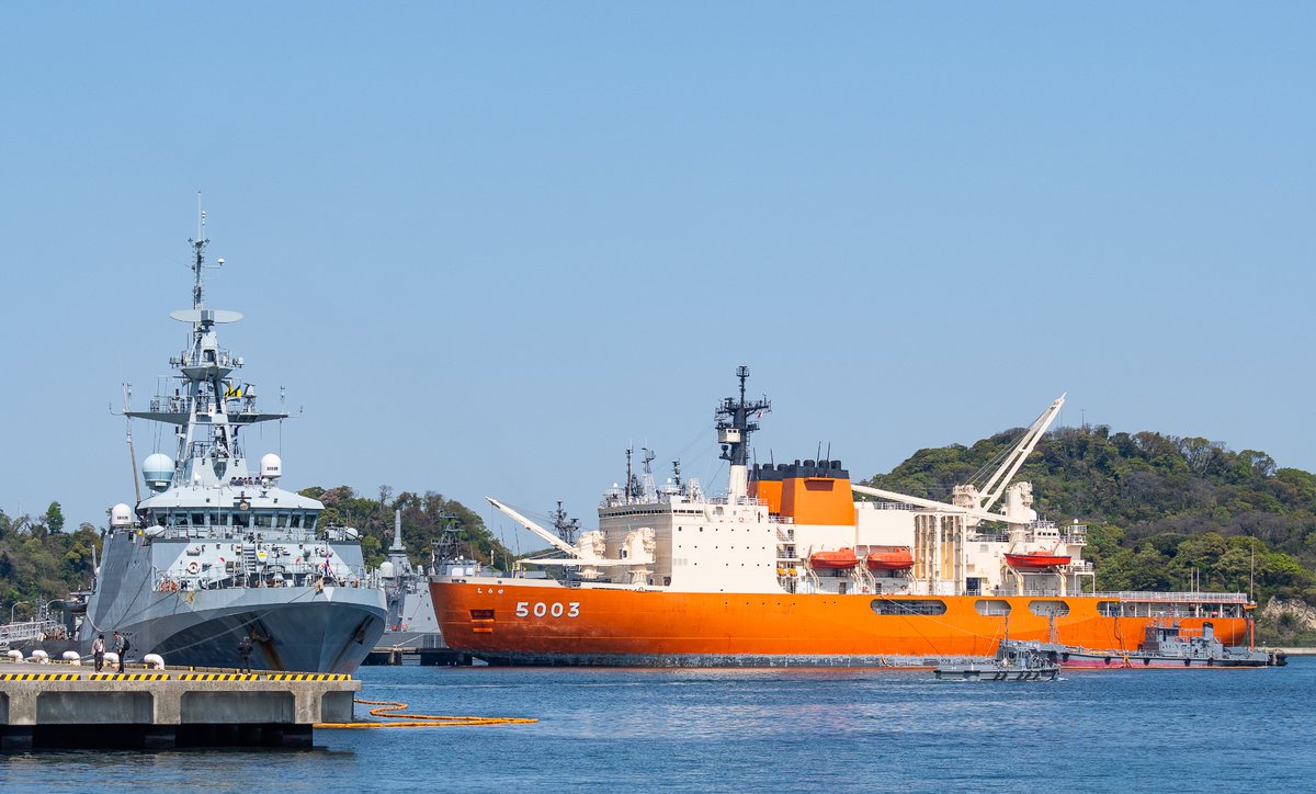 🇬🇧イギリス海軍の哨戒艦「P-234 スペイ」(HMS  Spey)が横須賀港に寄港しましたよ！