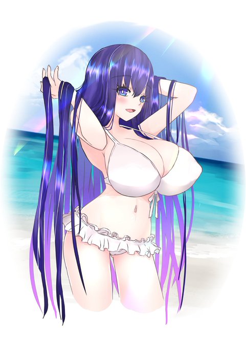 #気温が高いので気が早いが水着絵が見たい 