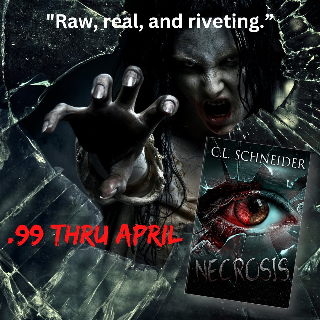 #IndieApril .99 SALE! How far will Amy go to keep her daughter alive? How far would you? Listen on #Audible if you dare! books2read.com/CLSNecrosis