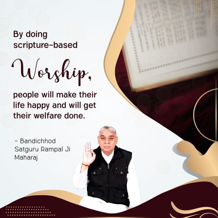 #GodMorningMonday
By doing
scripture-based worship,
people will make their life happy and will get their welfare done.
~ Bandichhod SatGuru Rampal Ji Maharaj
Must Visit our Satlok Ashram YouTube Channel for More Information
#MondayMotivation