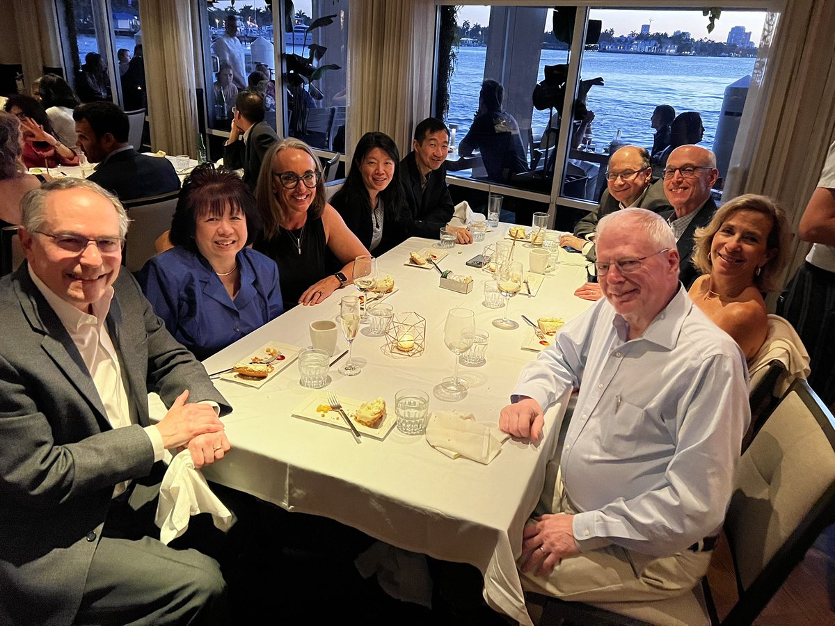 Lovely Past President’s dinner with the luminaries. @SocietyAbdRad #SAR24 #SAR2024 @CheriCanon @JaneWangRad @ErickMRemer @desireembham Frank Miller, Dennis Balfe, Peter Choyke, Ben Yeh