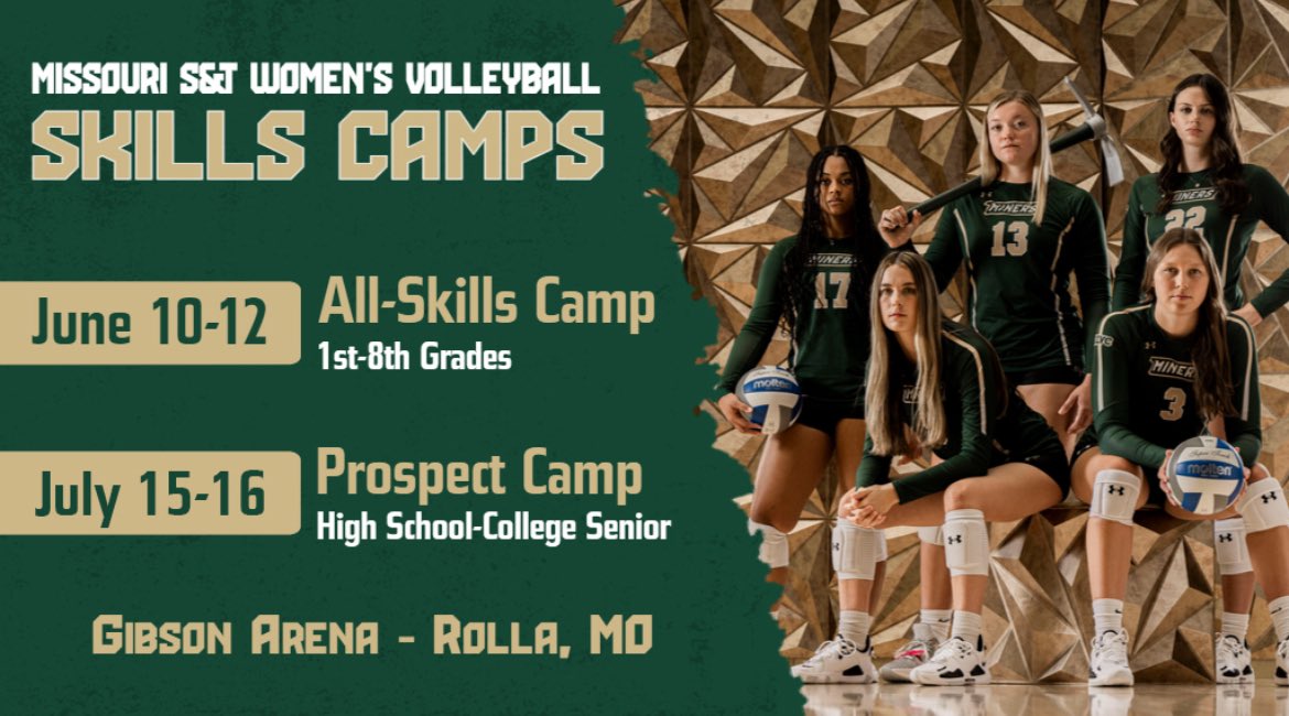 Come see us in Rolla this summer! minervolleyballcamps.com