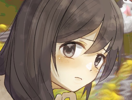 ちょっと顔をかわいくした 