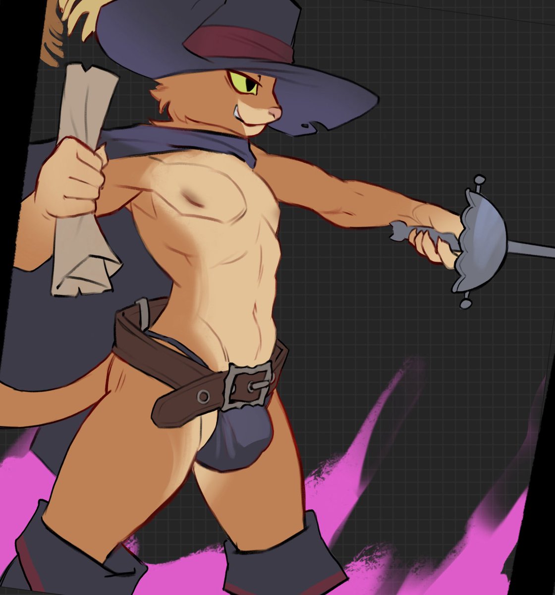 "Puss in Boots is ready~"

Seems the legend is debuting his new attire for his next performance.

🎨: bigplug